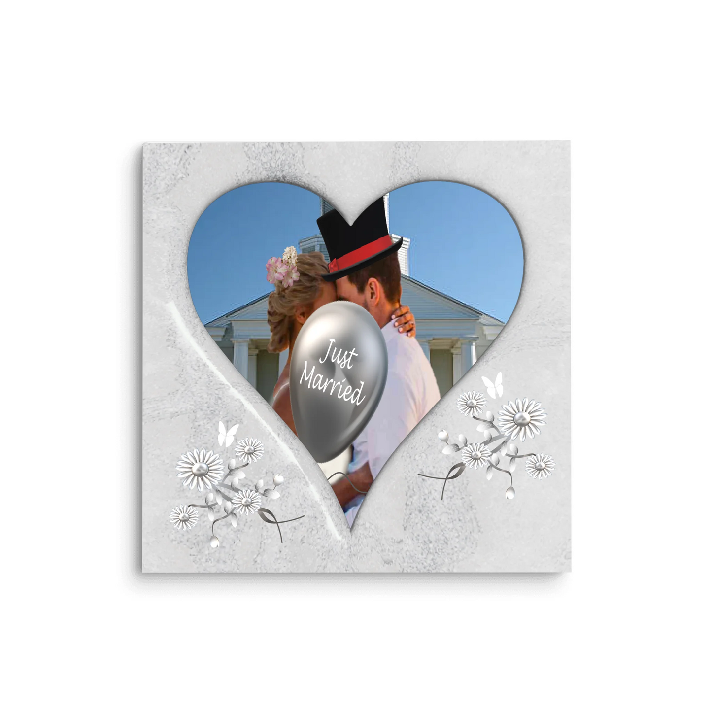 Personalised full photo heart wall canvas