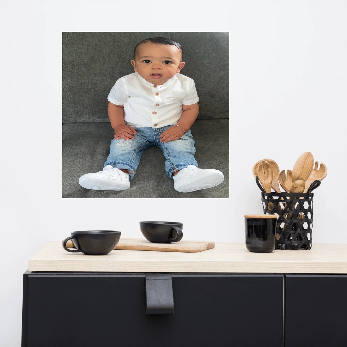 Personalised full photo square wall canvas
