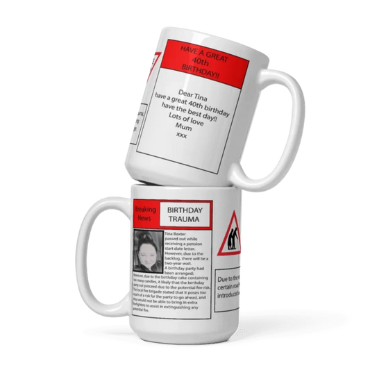 newspaper mug mockup