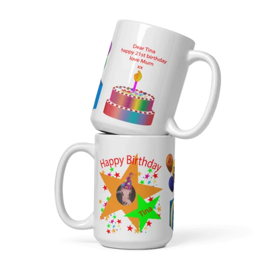 birthday celebration mug mockup