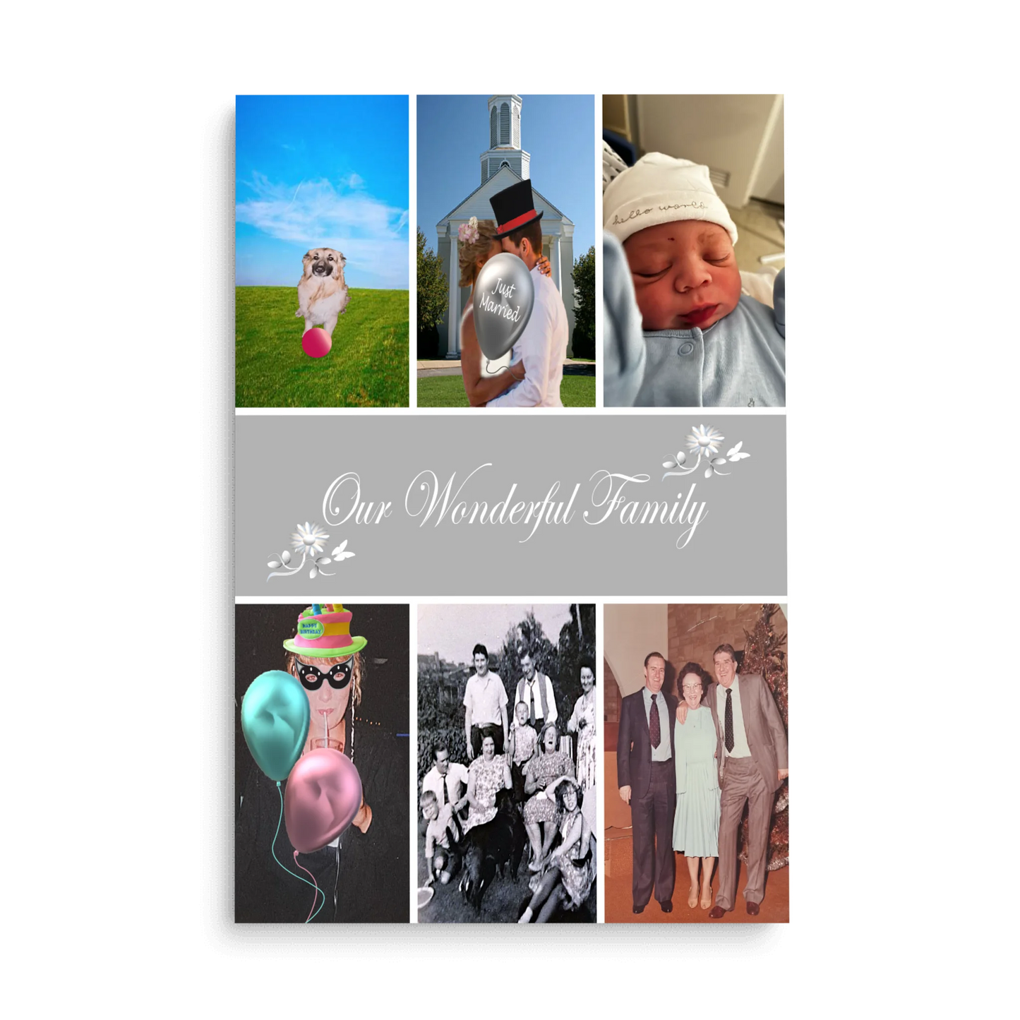 8x12 our wonderful family mockup mask