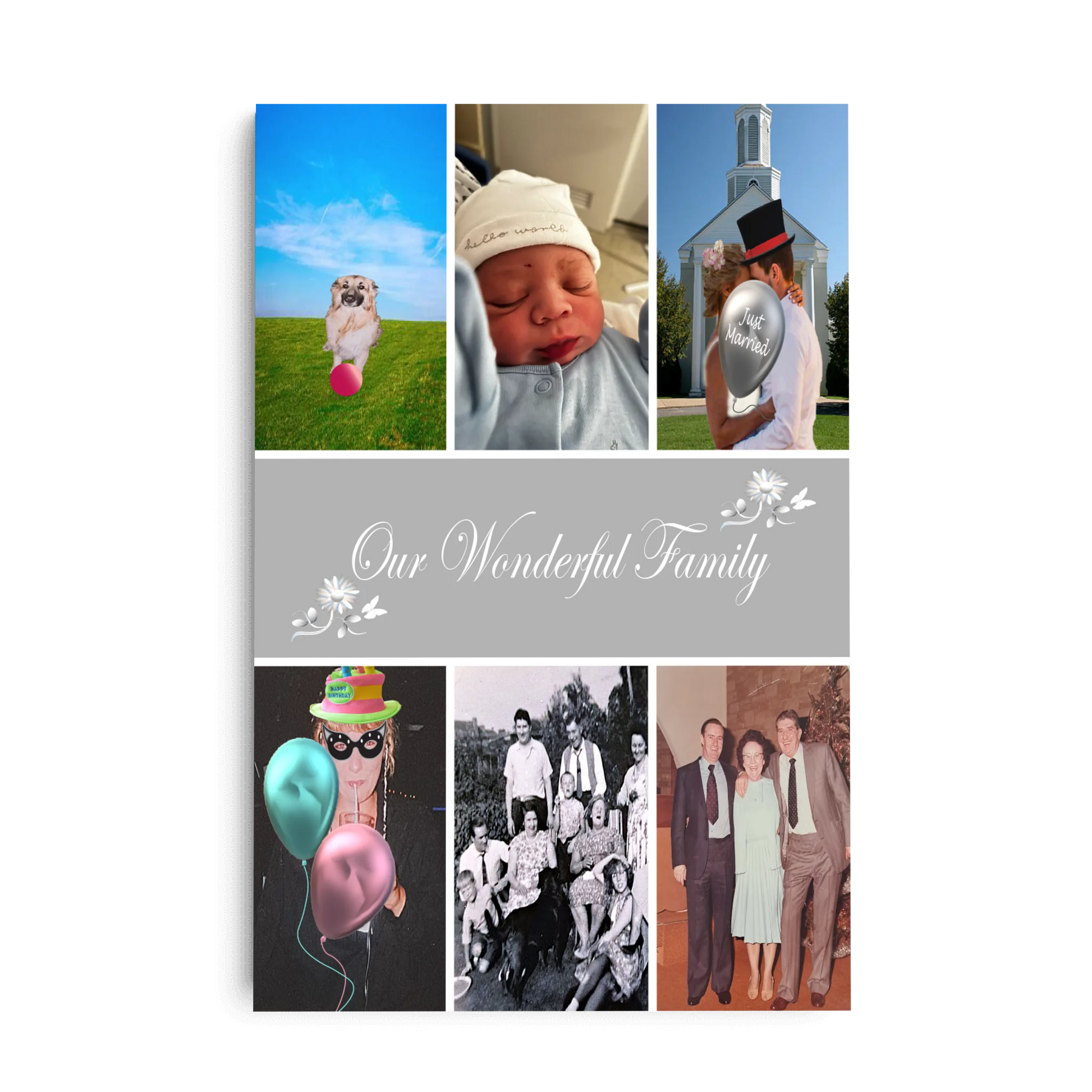 12 x 18 my wonderful family mockup mask