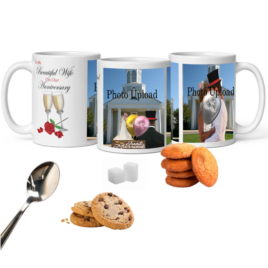11oz wife rose and flute anniversary mug mockup for shop new