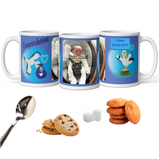 congratulations baby boy 11oz mug mockup for shop