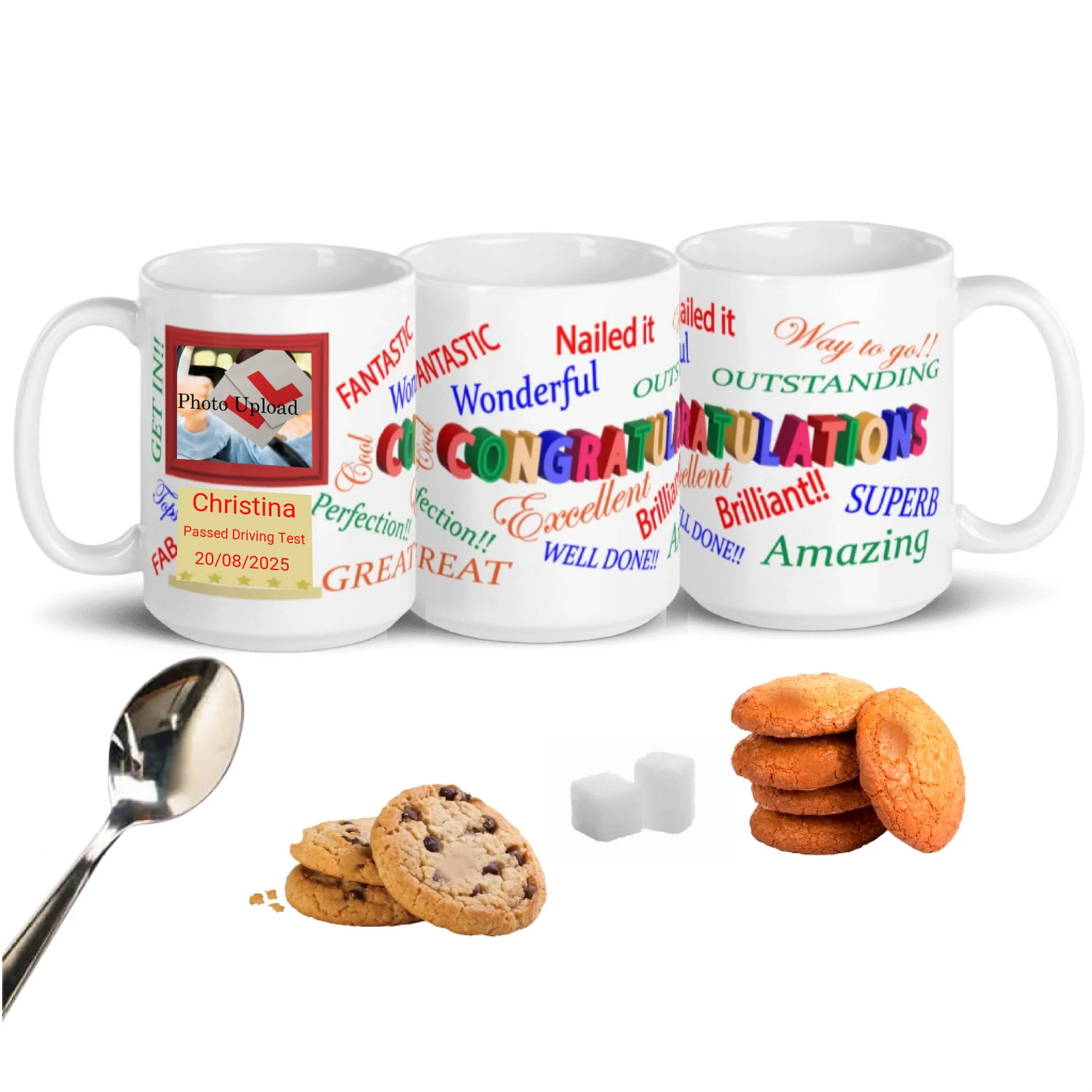 congratulations 1 photo 15oz mugs mockup for shop