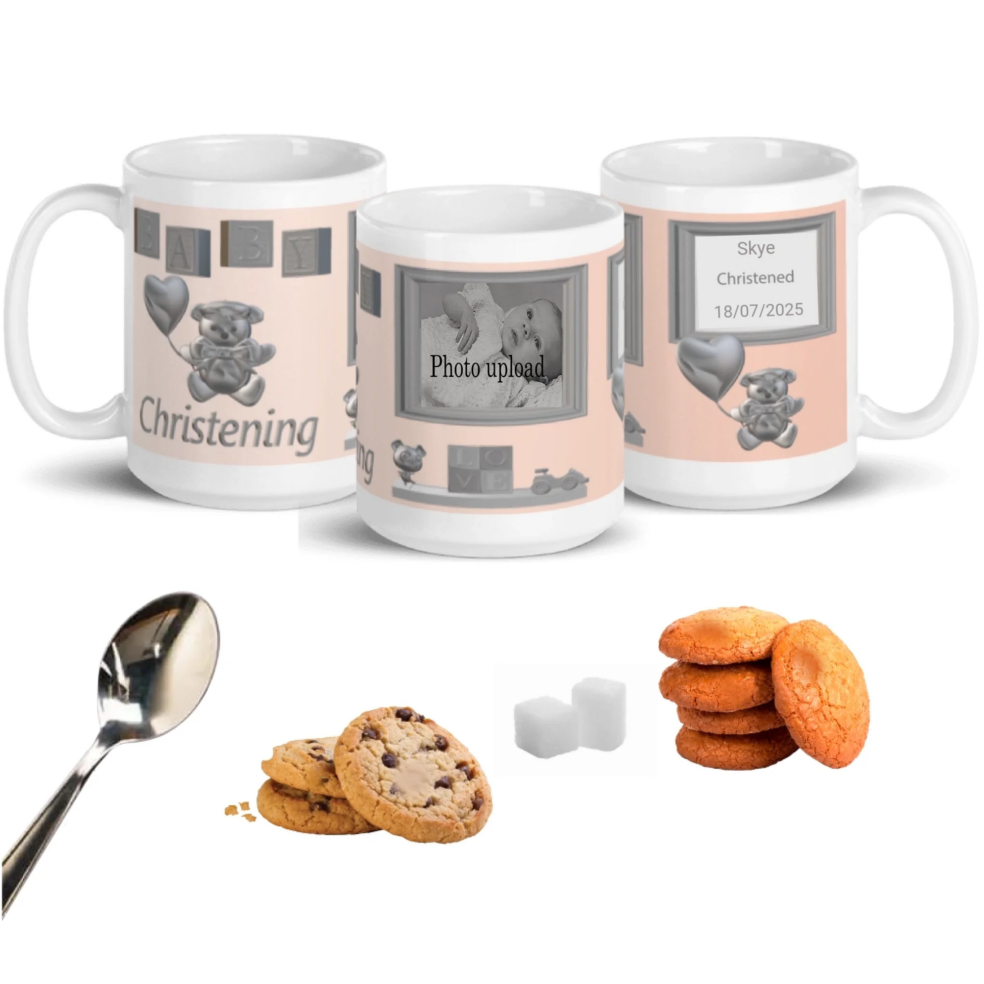 christening 1 photo 15oz mugs mock up for shop